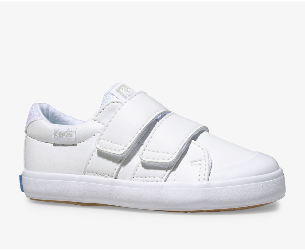 Slip Ons Keds Niña Blancos - Courtney - 4370-RIBDM